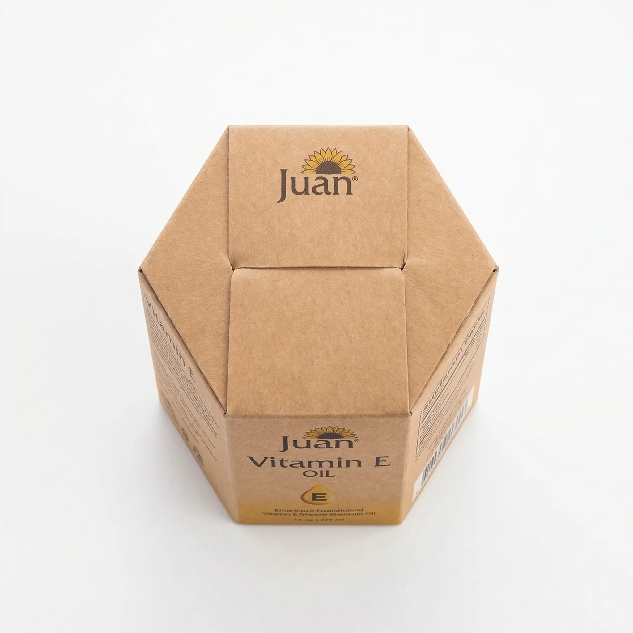 Vue de dessus du flacon Juan avec bouchon doseur.